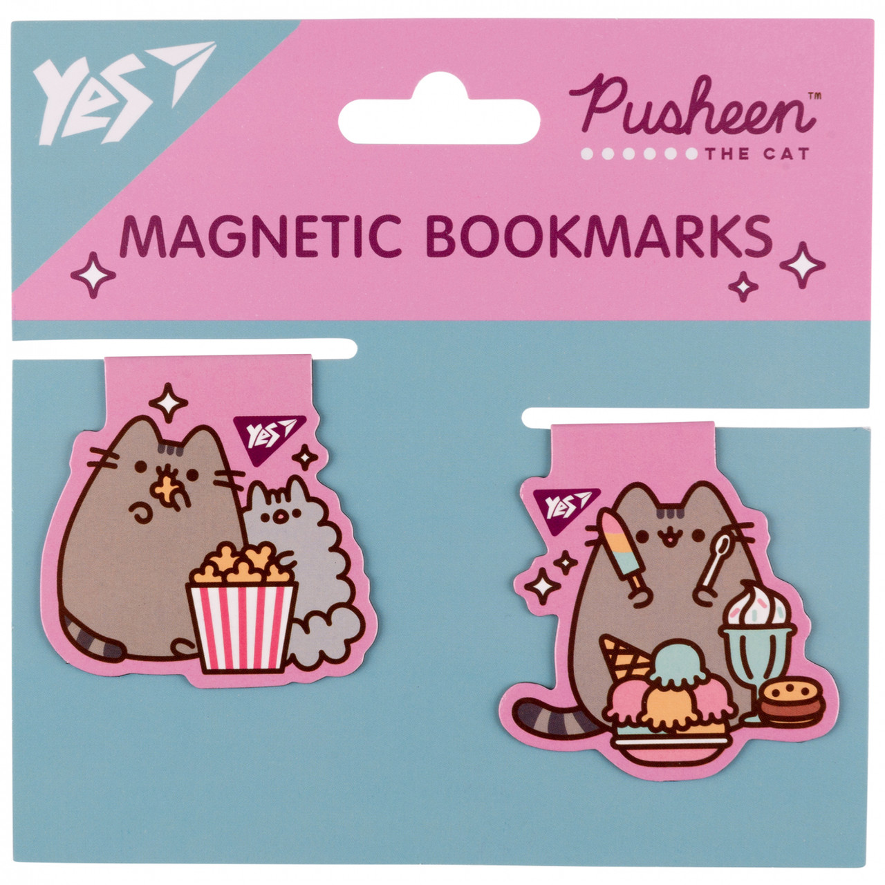 Закладка магніт. "Yes" №708105 Pusheen candy 2шт(10)