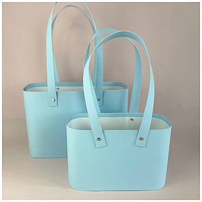 Набір корзинок овальних - блакитний