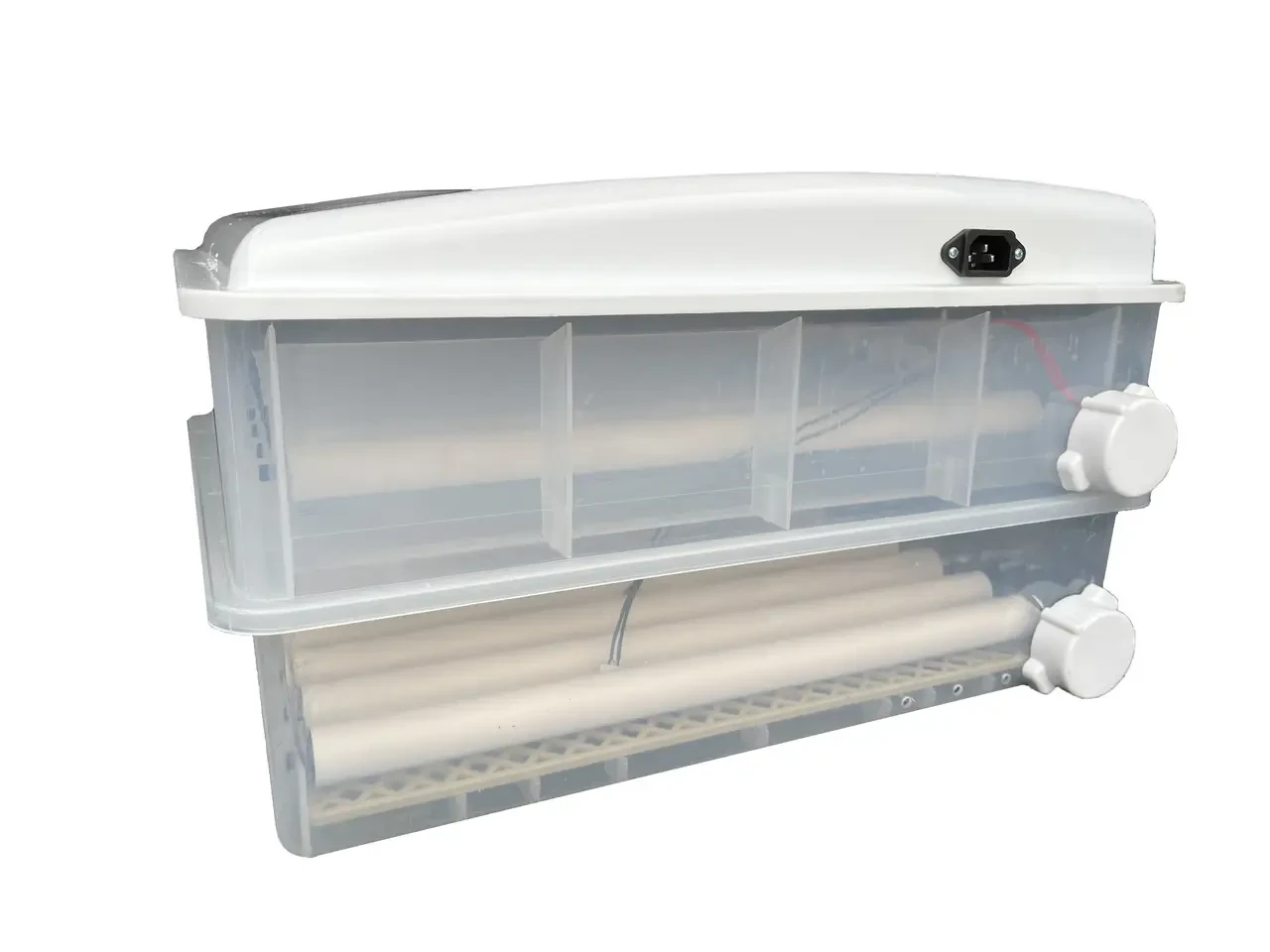 Бытовой инкубатор на 128 яиц с автоповоротом, регулировкой температуры, влажности и встроенным овоскопом. - фото 10 - id-p2193494882