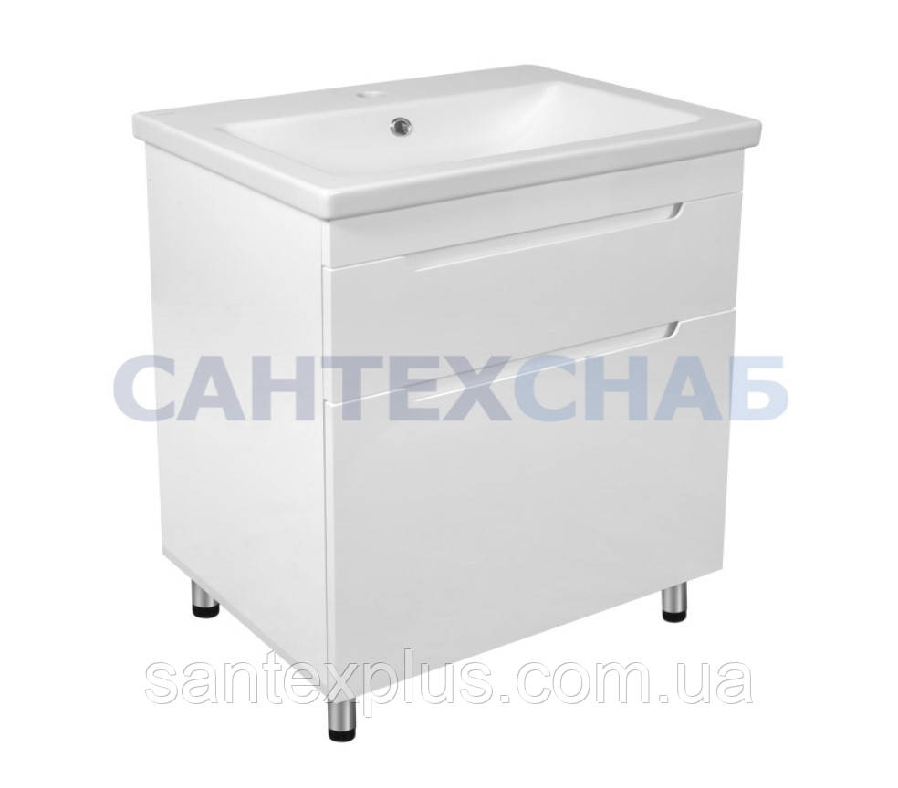 Тумба Вісла Т-8 підлогова біла під умивальник COMO 80, фото 1