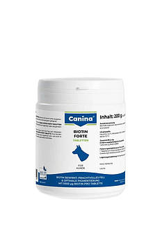 Вітамінний комплекс для шерсті собак Canina Biotin forte 200 г (60 таблеток)