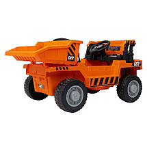 Електромобіль Вантажівка дитяча (4 мотори (2х35W, 2х18W) 12V9AH, пульт 2,4G) Самоскид Bambi JS3198EBLR-7 Оранжев, фото 2