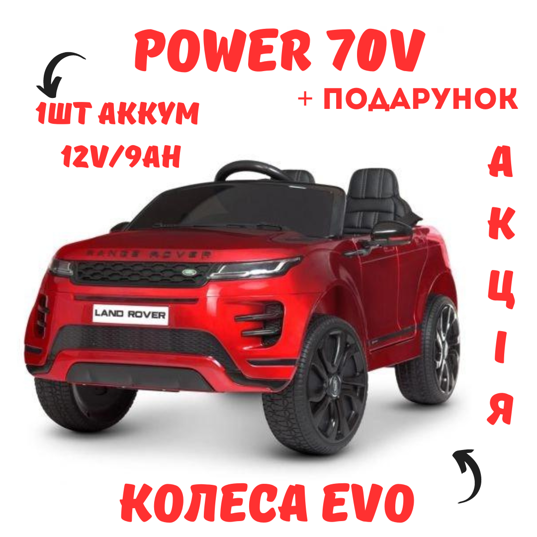 Дитячий одномісний електромобіль на акумуляторі 12 V на радіокеруванні 2-6 років потужний джип із музикою і світло
