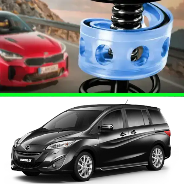 Автобафери силіконові на задні пружини Mazda 5 III 2010-2015 (проставки, подушки пружини)