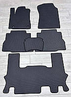 Ева коврики в салон для Toyota Sequoia 2 2008-2022 7 мест / Тойота Секвоя коврики