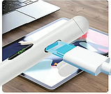 Універсальний стілус з екраном. LCD-дисплей. Заряджання Type-C. Для Windows, Android та IOS. Білий, фото 6