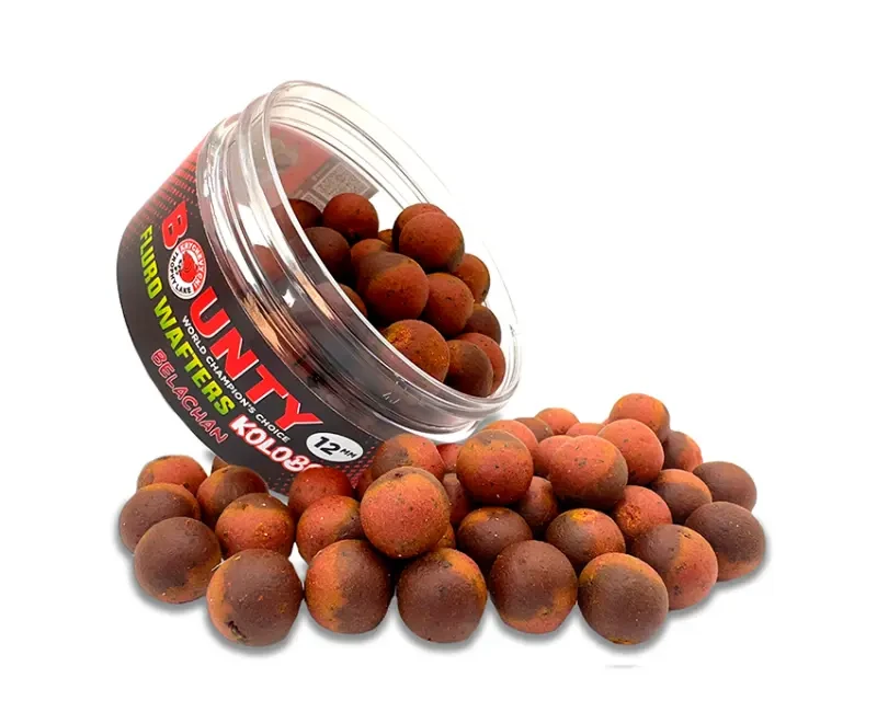 Насадка для риболовлі FLURO-вафтерс BOUNTY KOLOBOK BELACHAN 12мм, фото 1