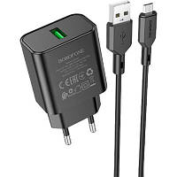 Зарядний пристрій BOROFONE BA72A charger set (Micro) Black (BA72AMB), фото 2