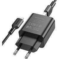 Зарядний пристрій BOROFONE BA72A charger set (Micro) Black (BA72AMB), фото 3