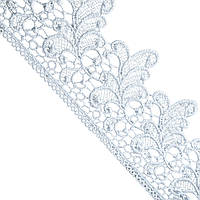 Мереживо макраме 7,5 см колір - білий