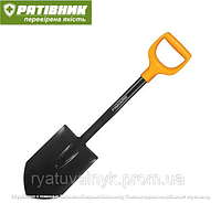 Штыковая лопата FISKARS SOLID, 80 cm, саперная лопата ЗСУ стальная (Л)