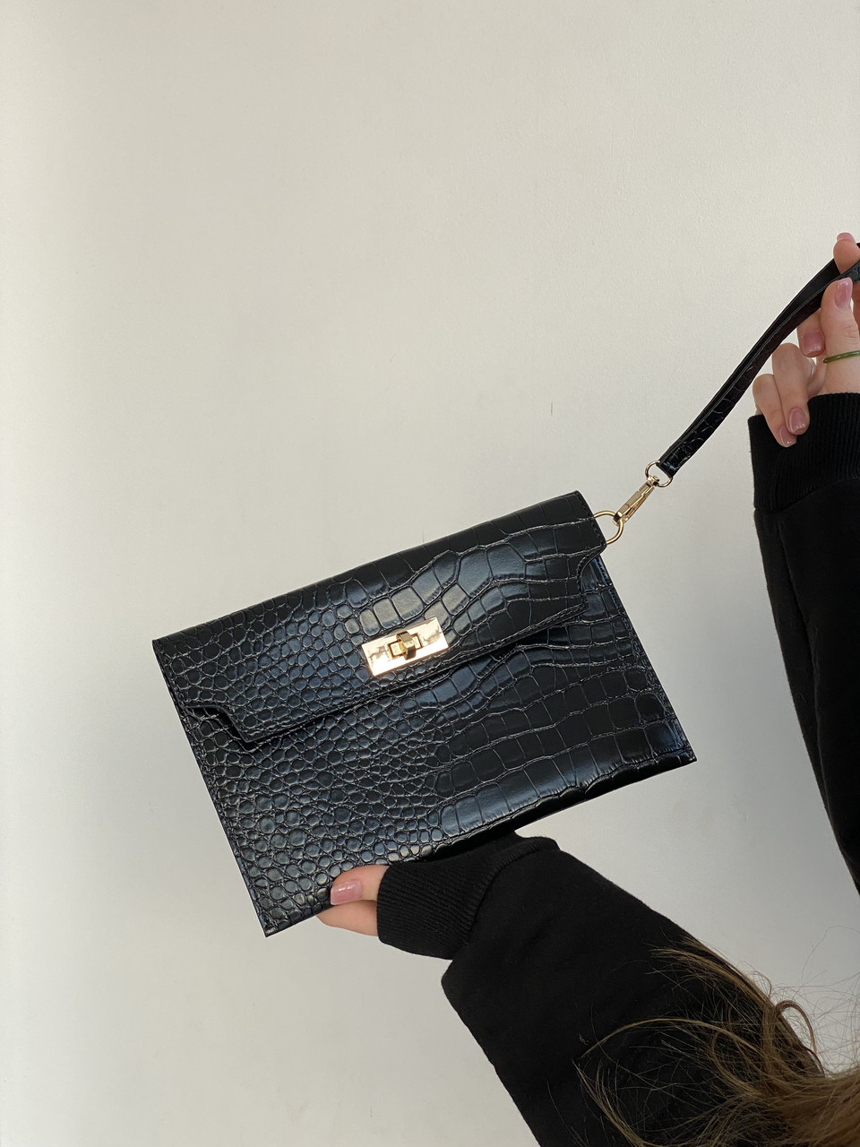 Жіночий клатч T-304 чорний, фото 1