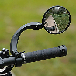 Велосипедне дзеркало заднього виду на кермо, Ліве, 1шт / Дзеркало на велосипед / Кругле велодзеркало