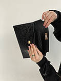 Жіночий клатч T-304 чорний, фото 3