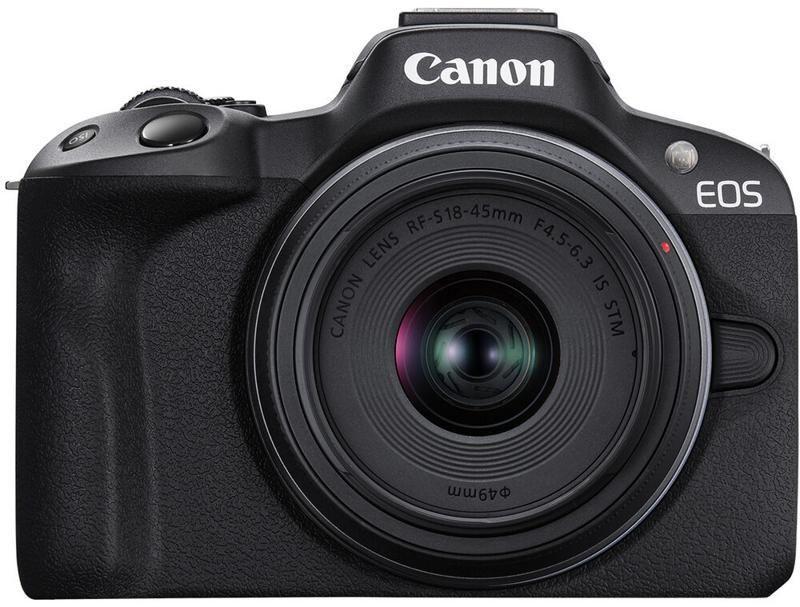 Бездзеркальний фотоапарат Canon EOS R50 kit RF-S 18-45mm IS STM Black (5811C033)