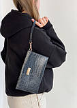 Жіночий клатч T-304 чорний, фото 7