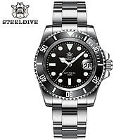 STEELDIVE SD1953 41MM 30ATM(300M) (В СТИЛЕ ROLEX SUBMARINER) NH35A BLACK DIAL