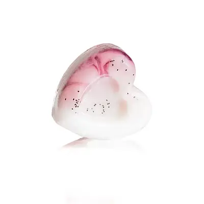 Мило-серце ручної роботи "з ароматом полуниці" 140г, 1шт