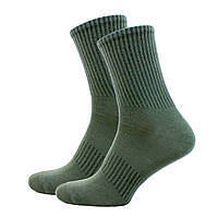 Тактичні жіночі шкарпетки ЗСУ 36-40 Хакі Високі трекінгові носки