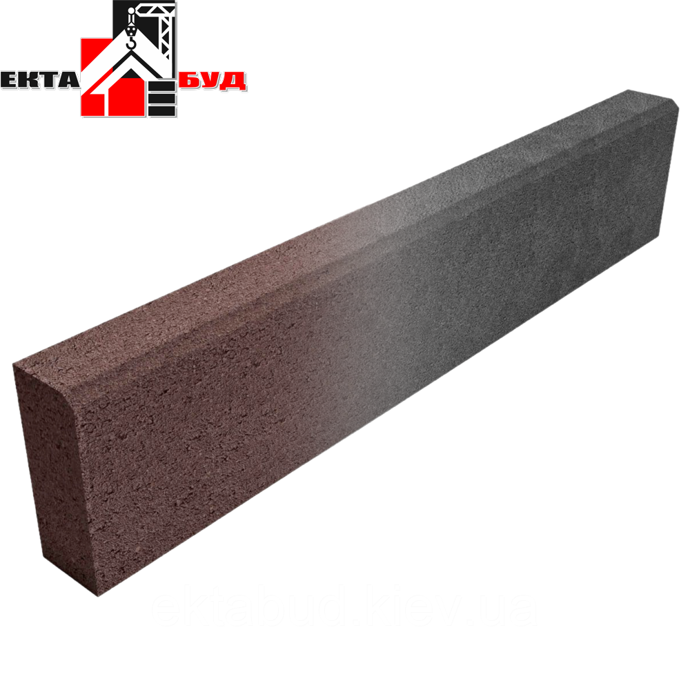 Бордюр парковий 100-20-8 Поребрик тротуарний 1000х80х200 борт садовий 100, фото 1