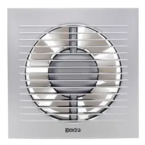 Витяжний вентилятор Europlast E-EXTRA EЕ100HTS таймер/датчик вологості сріблястий, фото 4