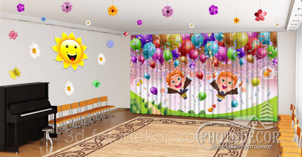 Фото Штори в дитячий садок на випускний "Прощавай дитячий садок 2" - будь-який розмір, фото 1