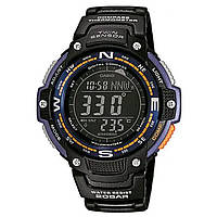 Часы кварцевые мужские наручные Casio SGW-100-2B компас термометр, водознепроницаемость 20АТМ