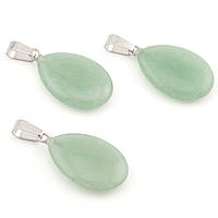 Кулон крапля Нефрит 16х6х34 мм 1 шт.