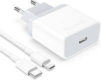 Комплект быстрого зарядного устройства для Apple 25W Charger And Cable U61-PD25W Быстрая зарядка