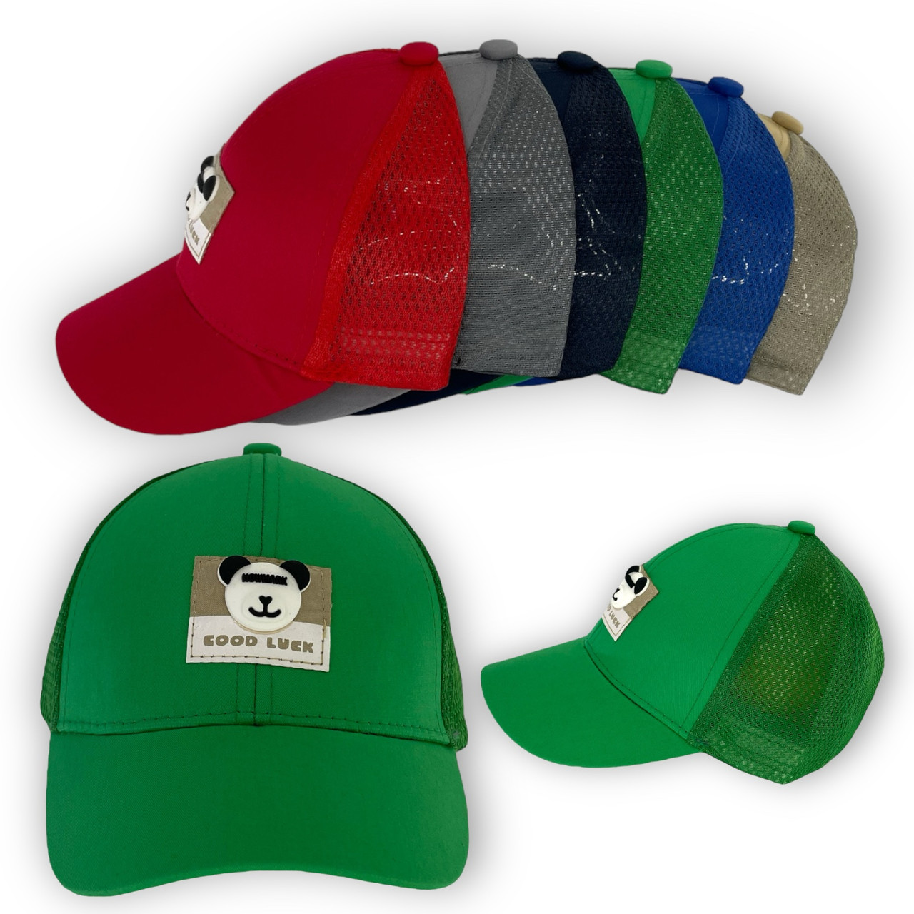 ОПТ Дитяча кепка із сіткою для хлопчика, 50 р. (5 шт./паковання), фото 1