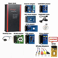 Iprog+ Iprog Pro V87 SRS програматор ключів коректор одометра пробігу повна версія 9 адаптерів