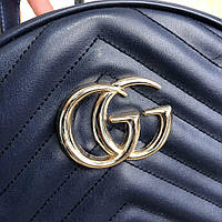 Рюкзак Gucci GG Marmont Quilted Backpack Blue Отличное качество