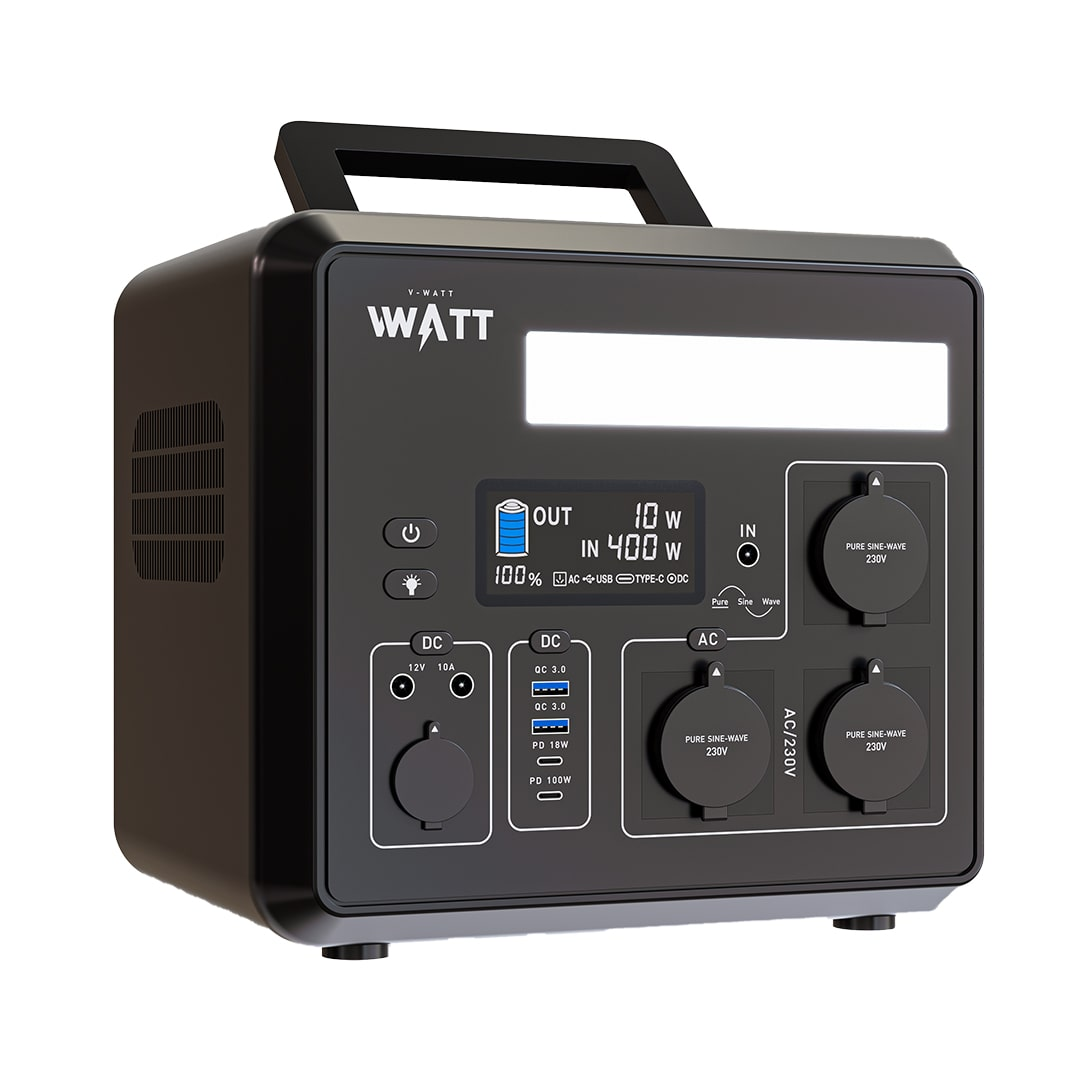 Портативна зарядна станція V-WATT SIGMA 1500W 280x250x250мм
