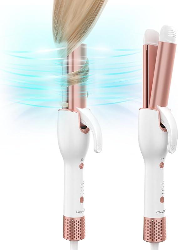 Випрямляч для волосся CkeyiN Flat Iron з прохолодним потоком повітря, щипці для завивання та випрямляч