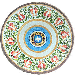 Декоративна тарілка із глини  "Греція Афіни" діаметром 28 см