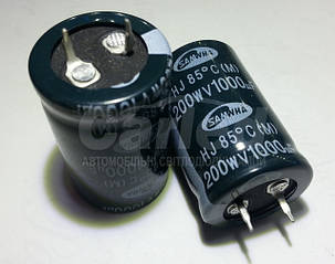1000mkf - 200v  mini HJ 25*40  SAMWHA, 85°C конденсатор електролітичний