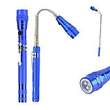 Телескопічний ручний ліхтар BL-T91 світлодіодний з магнітними вставками маленький ліхтарик на батарейках, фото 7