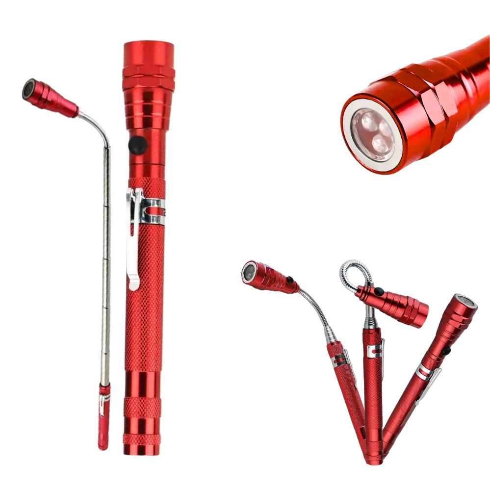 Телескопічний ручний ліхтар BL-T91 світлодіодний з магнітними вставками маленький ліхтарик на батарейках, фото 1