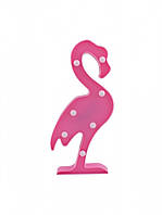 Светильник-ночник для декора 3D Фламинго (светло-розовый) as