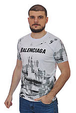 Футболка чоловіча Balenciaga 24-Y-247505 біла, фото 4