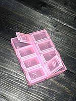 Контейнер пластиковий 8 осередків К01523 (748-23), рожевий