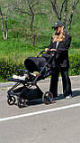 Універсальна коляска 2в1 El Camino Persona 1091-B, Black Art, фото 8