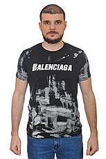 Футболка чоловіча Balenciaga 24-Y-247505 чорна, фото 3