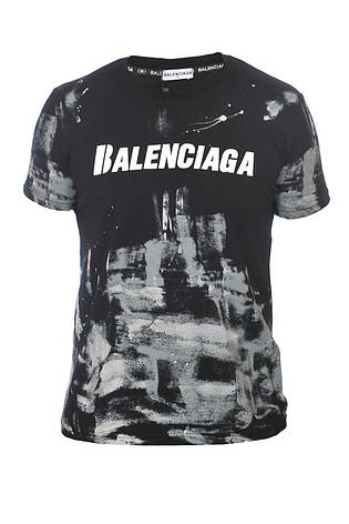 Футболка чоловіча Balenciaga 24-Y-247505 чорна, фото 1