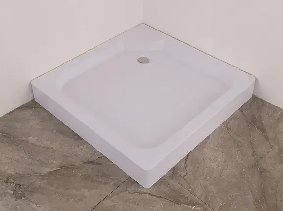 Душовий піддон Sansa SH-90BL 90х90х12 см квадратний дрібний акриловий, фото 2