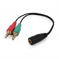 Аудио-кабель Cablexpert (CCA-418) 3.5мм - 2х3.5мм UM, код: 6707405