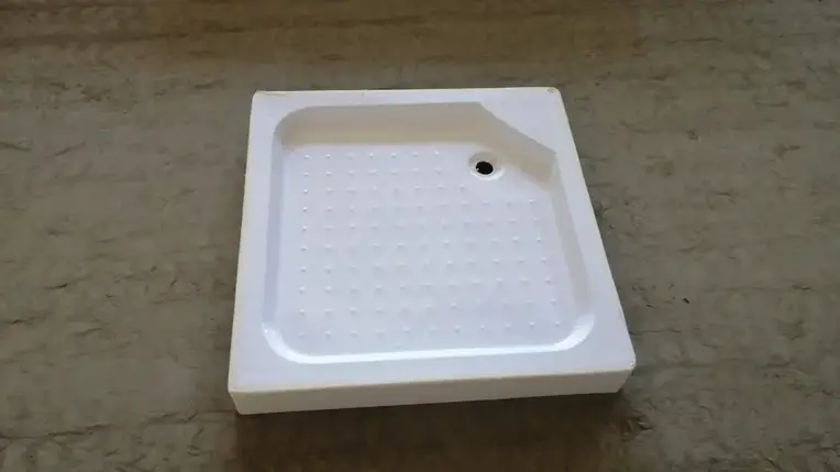 Душовий піддон Sansa SH-90BL 90х90х12 см квадратний дрібний акриловий, фото 3