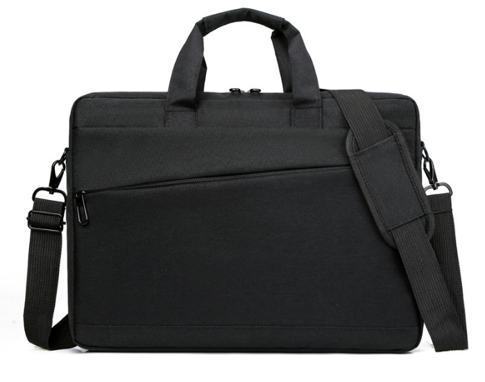 Сумка для ноутбука та документів чорна 15,6" кейс для лептопа 15 дюймів чорний сумка під ноутбук з перегородкою на липучці, фото 1