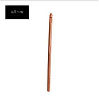 Крючок бамбуковый 6,5 мм для рукоделия, крючки для вязания, плетения и продевания шнуров.