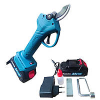 Садовый аккумуляторный секатор в чемодане Makita DUP 270 (24V 5AH) Аккумуляторный секатор для работ в саду